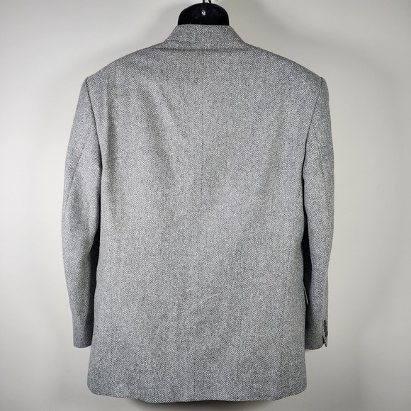 Vintage‎ Tweed Blazer Mens 42 R Scottish Wool Silk Hipster Jacket Gardiner Union - Picture 6 of 16